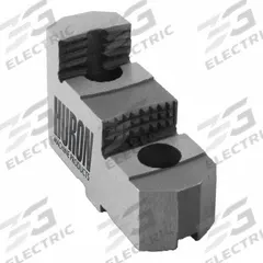 HURON Lathe Jaw: Pointed, Tongue and Groove, Steel, For 15 in Chuck, 3.45 in Ht (MPN 15MDRJ2S). Key specifications — Brand: HURON; Mounting Bolt Size: 5/8 in.