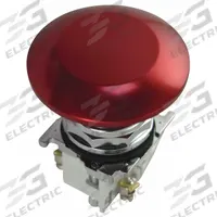 EATON Mushroom Head Push Button: Non-Illuminated, Mushroom Head Profile, Metallic, 30 mm, 1NC (MPN 10250T27R). Key specifications — Brand: EATON; Action: Momentary; Series: 10250T; Push Button Material Type: Metallic.