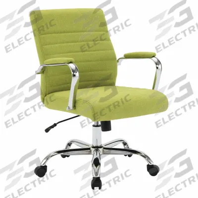 OFFICE STAR PRODUCTS Office Chair: Work Smart, Green, Fabric Material, 18 in Back Ht - Adjustable-Arm Office Chairs