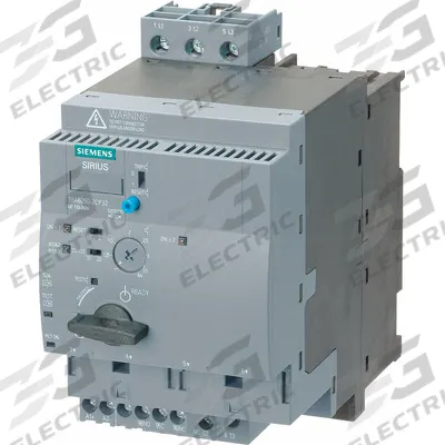 Siemens Magnetic Motor Starter: Reversing, 3 Poles, Electronic Protection, 32 A - Reversing Starters with Electronic Overloads
