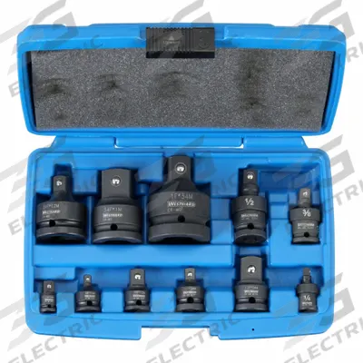 WESTWARD Socket Adapter Set: 1 in_1/2 in_1/4 in_3/4 in_3/8 in Input Drive Size - Multi-Size Impact Socket Adapter Sets