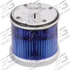 EDWARDS SIGNALING Stacklight Warning Light: Flashing/Steady, 24V AC/24V DC, Blue, 70 mm Overall Dia (MPN 270CLEDMB24AD). Key specifications — Brand: EDWARDS SIGNALING; Compatible with Series: 200 Class; Lens Color: Blue; Operating Voltage: 24V AC; Manufacturer Part Number: 270CLEDMB24AD.