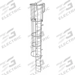 TRI-ARC Fixed Ladder with Safety Cage: 20 ft Overall Ht, 18 in Overall Wd, Steel, 17 Rungs (MPN WLFC1217). Key specifications — attr1050722: TRI-ARC; attr1050760: Unassembled; attr1083696: 2.