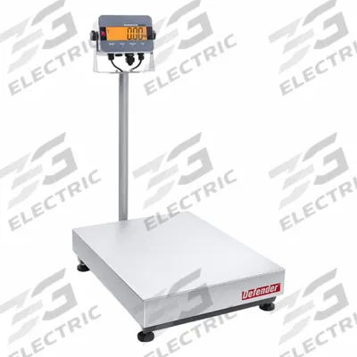 OHAUS Industrial Bench Scale: 19 3/4 in x 25 5/8 in, IP65/IP66, Column-Mounted - Bench Scales with Column-Mounted Indicator
