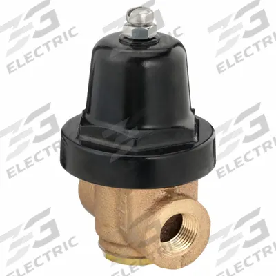 CASH VALVE Pressure Regulator: FNPTF x FNPTF, 3/8 in x 3/8 in, Brass, 25 psig to 90 psig - Brass General Purpose Pressure Regulators