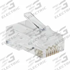 EATON TRIPP LITE Modular Plug: Modular Plug RJ45, 6/6A Cable Category, Pass-Through, 1 (MPN N232-050-UTP). Key specifications — Brand: EATON TRIPP LITE; Color: Clear; Compatible Cable Shape: Round.