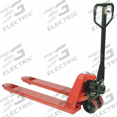 Dayton Pallet Jack: 5,500 lb, 48 in L x 21 in W Fork Dim, 21 in, 8 in, Narrow Fork - General Purpose Pallet Jacks