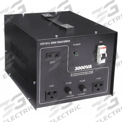 APPROVED VENDOR Step Up/Step Down Voltage Converter: 3 kVA Power Rating, Single Phase - International Voltage Converters