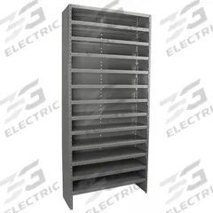 AKRO-MILS Metal Shelving: 36 in x 12 in x 79 in, 1 Sided, Open, 13 Shelves (MPN ASC1279). Key specifications — Frame Color: Gray; Frame Material: Steel; Brand: AKRO-MILS.