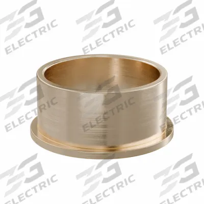 OILITE Flanged Sleeve Bearing: Bronze, SAE 841, 45 mm Bore, 51 mm OD, 25 mm Lg - Lubricated General Purpose Metallic Flanged Sleeve Bearings