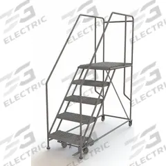 TRI-ARC Mobile Work Platform: 4.2 ft Platform Ht - Max, 24 in x 35 in, Steel, 800 lb Load Capacity (MPN WLWP152436SL). Key specifications — Mobility: Rolling; Brand: TRI-ARC; Color: Gray; Height Adjustability: Fixed Height; Includes Handrails: Handrails Included; Locking Mechanism: Foot-Activated Step Lock; Handrails: Includes Handrails.