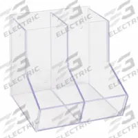 Lab Bulk Bin: 8 1/2 in Overall Wd, 8 3/8 in Overall Ht, 8 3/4 in Overall Lg, PETG, Clear, Wall (MPN BLKBNDBL4-W). Key specifications — Material: PETG; Mounting Location: Wall; Color: Clear; Product Type: Bulk Bin; Total Holding Capacity: Misc Lab Supplies; Brand: POLTEX.
