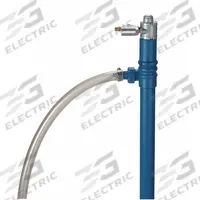FINISH THOMPSON Air Drum Pump: Pump w/ Discharge Hose & Spout, 22 gpm Max. Flow Rate, PP (MPN DPFP027). Key specifications — Brand: FINISH THOMPSON; Suction Tube Material: PP.