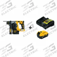 DEWALT Cordless Rotary Hammer: D-Handle, 20V DC, SDS-Plus, 1 in max, 5.0 Ah, 1.5 ft-lb, 4,600 bpm (MPN DCH273B/DCB205C). Key specifications — attr113858: 20V DC; attr113796: DEWALT; attr113808: 4,600 bpm; attr113803: No; attr113838: Drill; attr113809: Yes; attr113815: (1) Charger.
