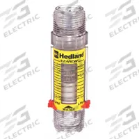 HEDLAND Mechanical Flowmeter: Flow Meter, Scale, Variable Area, Inline, Universal, Gallons/Liters (MPN H621-018). Key specifications — Display Type: Scale; O-Ring Material: Buna-N; Includes Flow Rate Adjustment Knob: No; Includes Pressure Guage: No; Mounting Orientation: Universal; Unit Of Measure: Gallons; Brand: HEDLAND; Accuracy: +/-5%.