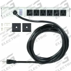 APPROVED VENDOR Outlet Strip: 6 Outlets, 15 ft Cord Lg, 15 A Current, Not UL Rated for Healthcare (MPN 52NY30). Key specifications — Brand: APPROVED VENDOR; Mounting Style: Clip.