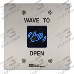 ESSEX Wave-to-Open Touch Plate: 4 1/2 in Ht, 1 1/4 in Dp, 4 1/2 in Wd, Gray, Gray – Stainless Steel (MPN HEW - 3S). Key specifications — Color: Gray; Product Type: Wave-to-Open Touch Plate; Operation Type: Wave-to-Open; ADA Compliant: No; Brand: ESSEX.