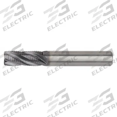 WIDIA HANITA Roughing End Mill: Carbide, AlTiN Coated, 3 Flute, 12 mm Mill Dia, 26 mm LOC - Corner-Chamfer Carbide Roughing End Mills for Steel & Cast Iron