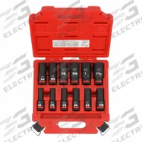 MILWAUKEE Impact Socket Set: 1/2 in Drive Size, Small Set (0-50 pieces) Set Size, 11 Pieces, 0, SAE (MPN 49-66-7011). Key specifications — attr1204251: MILWAUKEE; attr1215453: 1/2 in; attr1215454: 3/8 in to 1-1/16 in; attr1224229: Friction.