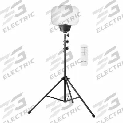 E-Z UP Balloon Light: 7,800 lm Max Brightness, LED, 10 Brightness Levels, 1 Lamp Heads - Tripod Stand Lights
