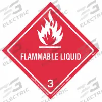 LABELMASTER DOT Container Label: Flammable Liquid, 4 in x 4 in, 4 in Label Ht, 4 in Label Wd, Label (MPN HMSL60). Key specifications — Brand: LABELMASTER; Message: Flammable Liquid.