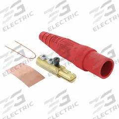 Single Pole Inline: Male, Red, 600V AC/600V DC, 190 A, Double Set Screw Termination, 16 Series (MPN 16D44-UR). Key specifications — Gender: Male; Series: 16; Brand: LEVITON.