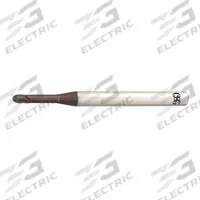 OSG Ball End Mill: Carbide, TiAlN Coated, 2 Flute, 3 mm Mill Dia, 3 mm LOC, 70 mm OAL (MPN HP419-1181)
