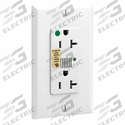 LEVITON Plugs and Receptacles: Hospital Grade, Duplex, 5-20R, White, 125V AC, 20 A - General Purpose Receptacles