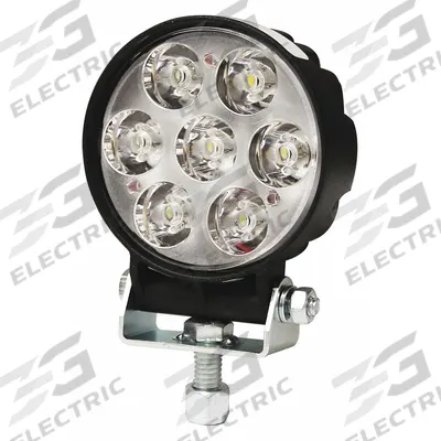 ECCO Vehicle Work Light: Round, Flood, LED, Bolt, Pigtail, Universal, Surface Mount - Vehicle Floodlights