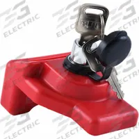 APPROVED VENDOR Gladhand Lock: Plastic, Red, Keyed Alike, 004, 3 3/8 in Ht, 2 5/8 in Dp (MPN 000879-0). Key specifications — Brand: APPROVED VENDOR; Keying: Keyed Alike; Key Number: 004.
