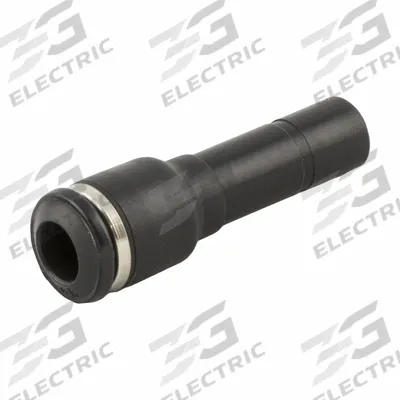 AIGNEP Push To Connect Fitting: 12 mm OD x 8 mm OD Size, Push-to-Connect x Tube Stem - Nylon & Nickel-Plated Brass Tube Fittings