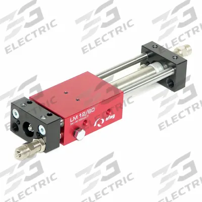 AFAG Slide: 60 mm Stroke Lg, 12 mm Bore Dia, Mfr Part # 11010378, LM Series - Pneumatic Linear Ball Rail Slides