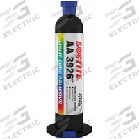 LOCTITE UV Cure Adhesive: AA 3926, UV Cured, 25 mL, Syringe, Clear, Thick Liquid (MPN 434108). Key specifications — Series: AA 3926; Cured Color: Clear.