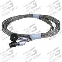 AMERICAN GARAGE DOOR SUPPLY Cable Assembly: Stainless Steel, 7 x 19, 95 in Overall Lg, 1 PR (MPN TD-CAS14-95). Key specifications — Brand: AMERICAN GARAGE DOOR SUPPLY; Material: Stainless Steel; Product Type: Cable Assembly; Stranding: 7 x 19.