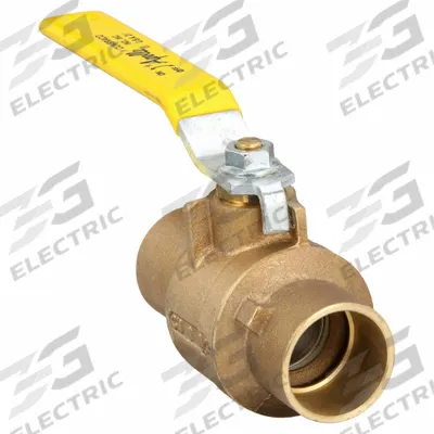 APOLLO Manual Two-Way Ball Valve: 1 1/2 in, Bronze, Straight, Sweat x Sweat, Std Port - Bronze Ball Valves