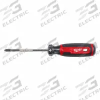 MILWAUKEE Cushion Grip Screwdriver: 1-10 Pieces, 2 Pieces, Cabinet/Phillips/Slotted Tip, Box (MPN MT200-2M). Key specifications — attr1205274: MILWAUKEE; attr1205269: #2.