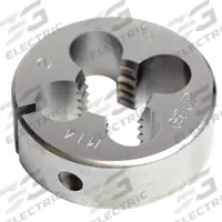 OSG Round Threading Die: #5-40 UNC, 5/8 in OD, Solid, High Speed Steel (MPN 2724200)