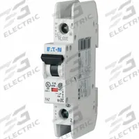 EATON IEC Miniature Circuit Breaker: 6 A Amps, 125V DC, 10 kA at 277/480V AC, Screw, DC Only (MPN FAZ-C6/1-NA-DC-SP). Key specifications — Brand: EATON; DC Voltage Rating: 125V DC; Max. AIR Rating: 10 kA at 277/480V AC; Terminal Connection: Screw.