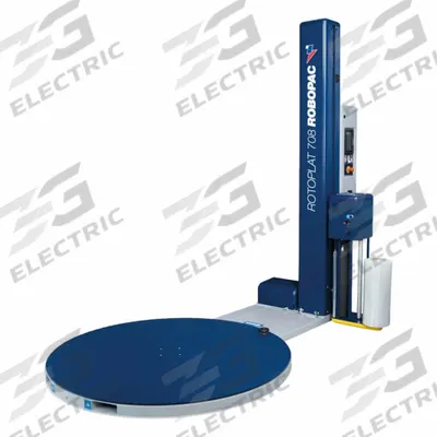 ROBOPAC Stretch Wrap Turntable: Semi-Auto Machine, 48 in Max. Load Lg - Stretch Wrap Machines