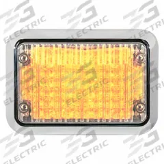 CODE 3 Perimeter Light: Emergency Vehicle Perimeter Light, Amber, 6 W Watt, Amber, SAE J595 Class 1 (MPN 65BZA). Key specifications — Brand: CODE 3; Lens Color: Amber; Number of Flash Patterns: 20; Installation Type: Permanent; Operating Voltage: 12/24V DC.