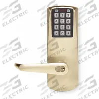 SIMPLEX Electronic Keyless Lock: Keypad, ADA Compliant, Brass (MPN E2031BLL60641). Key specifications — Product Type: Electronic Keyless Lock; Manufacturer Part Number: E2031BLL60641; Access Method: Keypad; Key Override Options: Best and Equivalents (6 or 7 Pin Length); Schlage "C" Keyway.