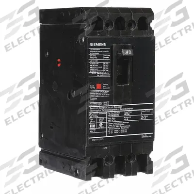 Siemens Molded Case Circuit Breaker: 40 A Amps, 42kA at 480V AC, Fixed, Load Side Lug - ED-Frame Siemens Molded Case Circuit Breakers