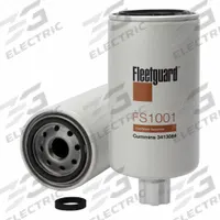FLEETGUARD Automotive Fuel Filter: 12 1/8 in Overall Lg, 3 11/16 in Outside Dia, Diesel Fuel, Diesel (MPN FS1001). Key specifications — Brand: FLEETGUARD; Media Material: Plastic; Compatible Vehicle Make: Taylor Tools.