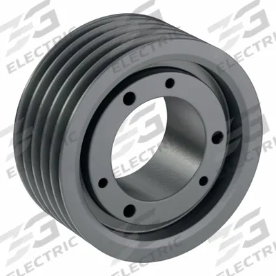 APPROVED VENDOR V-Belt Pulley: 3V530, 5 Groove, 5.3 in OD, Bushed Bore - Bushed-Bore Cast-Iron Wedge V-Belt Pulleys