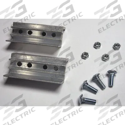 MAGLINER Mounting Bracket: 2 1/2 in Overall Ht, 2 1/2 in H x 4 3/8 in W, 1 7/8 in Overall Lg - Hand Truck Nose Plates & Brackets
