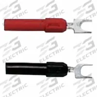 POMONA Spade Lug: 1 3/4 in Lg, 15 A Max Current Measurement, 5,000 V Max Volt Measurement, Spade Lug (MPN 3777A-02). Key specifications — Manufacturer Part Number: 3777A-02; Body Material: Brass; Brand: POMONA; Color: Red.