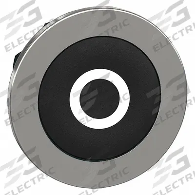 SCHNEIDER Push Button Head: 30 mm Panel Size, Non-Illuminated, Metallic, O - Heads for Push Buttons