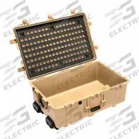 PELICAN Lid Panel: 10 in x 20 in, 144 Openings, Twist Cam Locks, Plastic, Black (MPN 016500-5200-110). Key specifications — Compatible Manufacturer Model Number: 1650; Attachment Type: Twist Cam Locks; Material: Plastic; Color: Black; Brand: PELICAN.