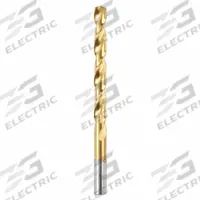 MILWAUKEE Jobber Length Drill Bit: 19/64", 135° Split Point, TiN-Coated HSS, Parabolic Flute (MPN 48-89-2216). Key specifications — attr1225567: 0.2969.