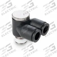 LEGRIS Push-Fit Twin Banjo Fitting: 8 mm OD x 8 mm OD Size, BSPP x Push-to-Connect x Push-to-Connect (MPN 3149 08 13). Key specifications — Brand: LEGRIS; Thread Size A: 1/4".